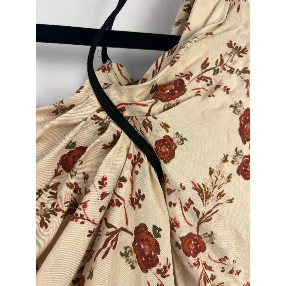 Lovers + Friends, Cindy Mini Floral Dress, Cream, Lyocell, Cottagecore Boho Fall - Picture 14 of 14